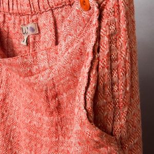 Flax Pants - Flax linen pants orange red gray NWOT lagenlook Flax Pants - Flax linen pants orange red gray NWOT lagenlook